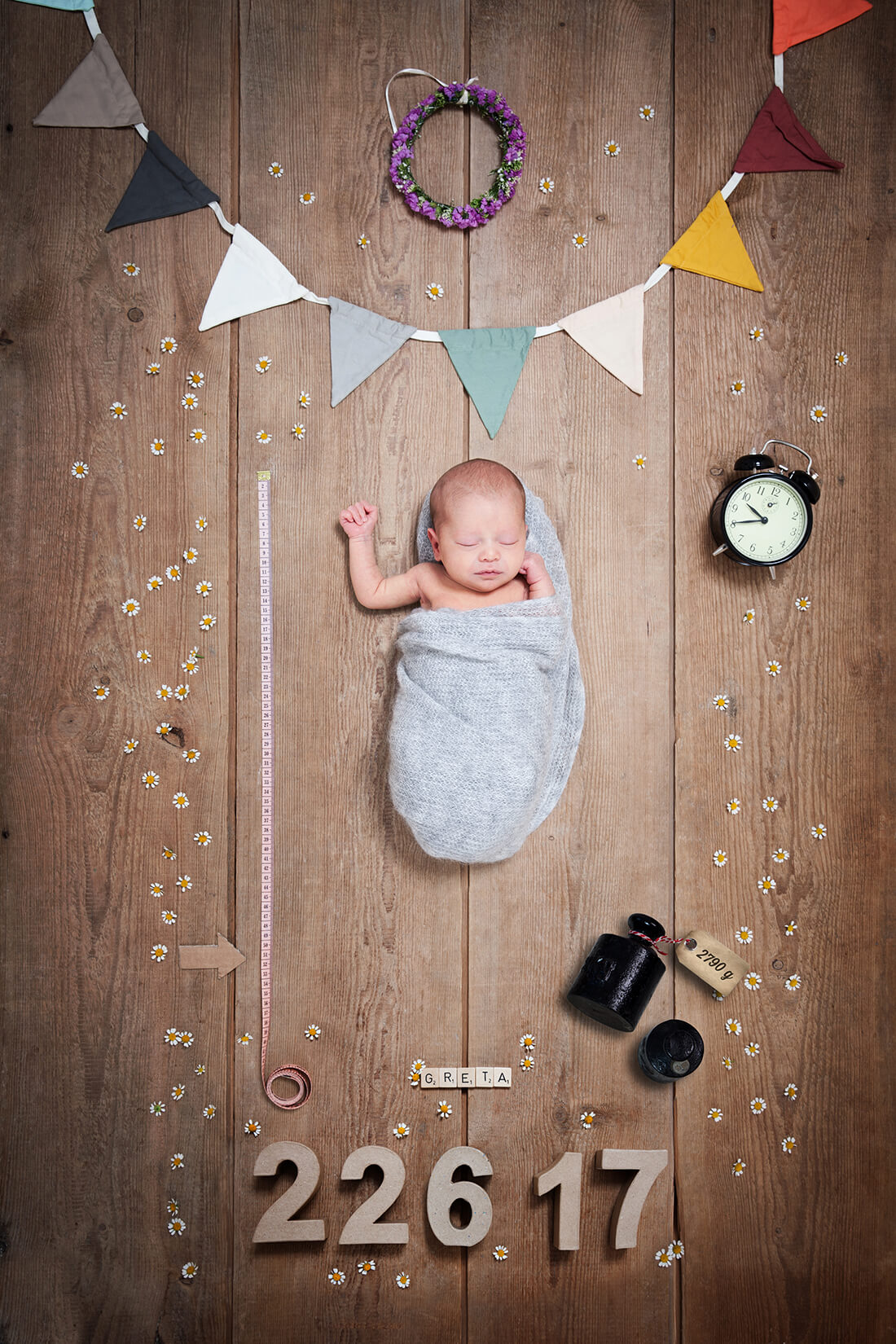 Babyfotografie_Neugeborenencollage © Little Monkey Fotografie, Berlin 2018